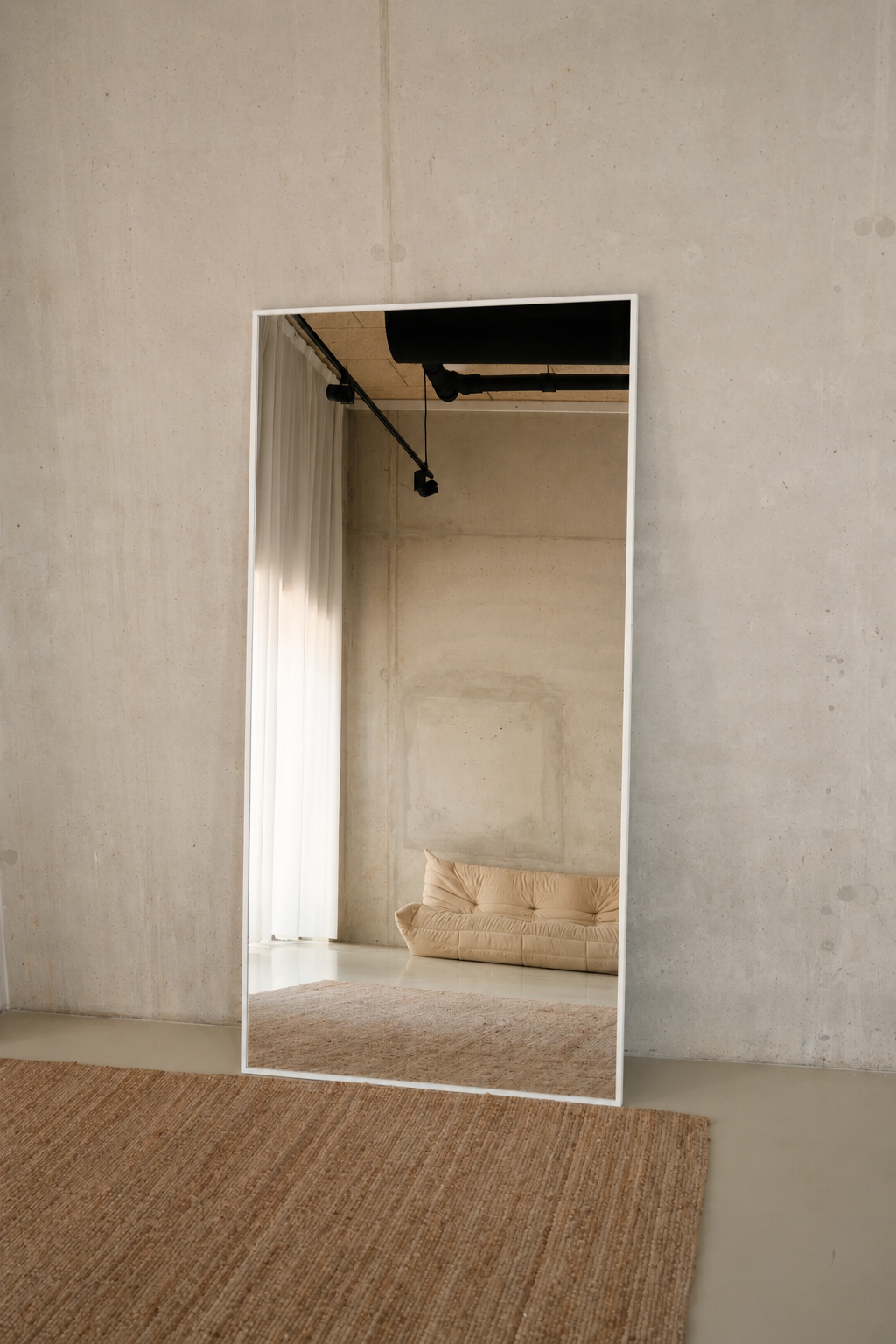 Aureum Mirror – 200×100 cm | Full-Length Mirror – Wit