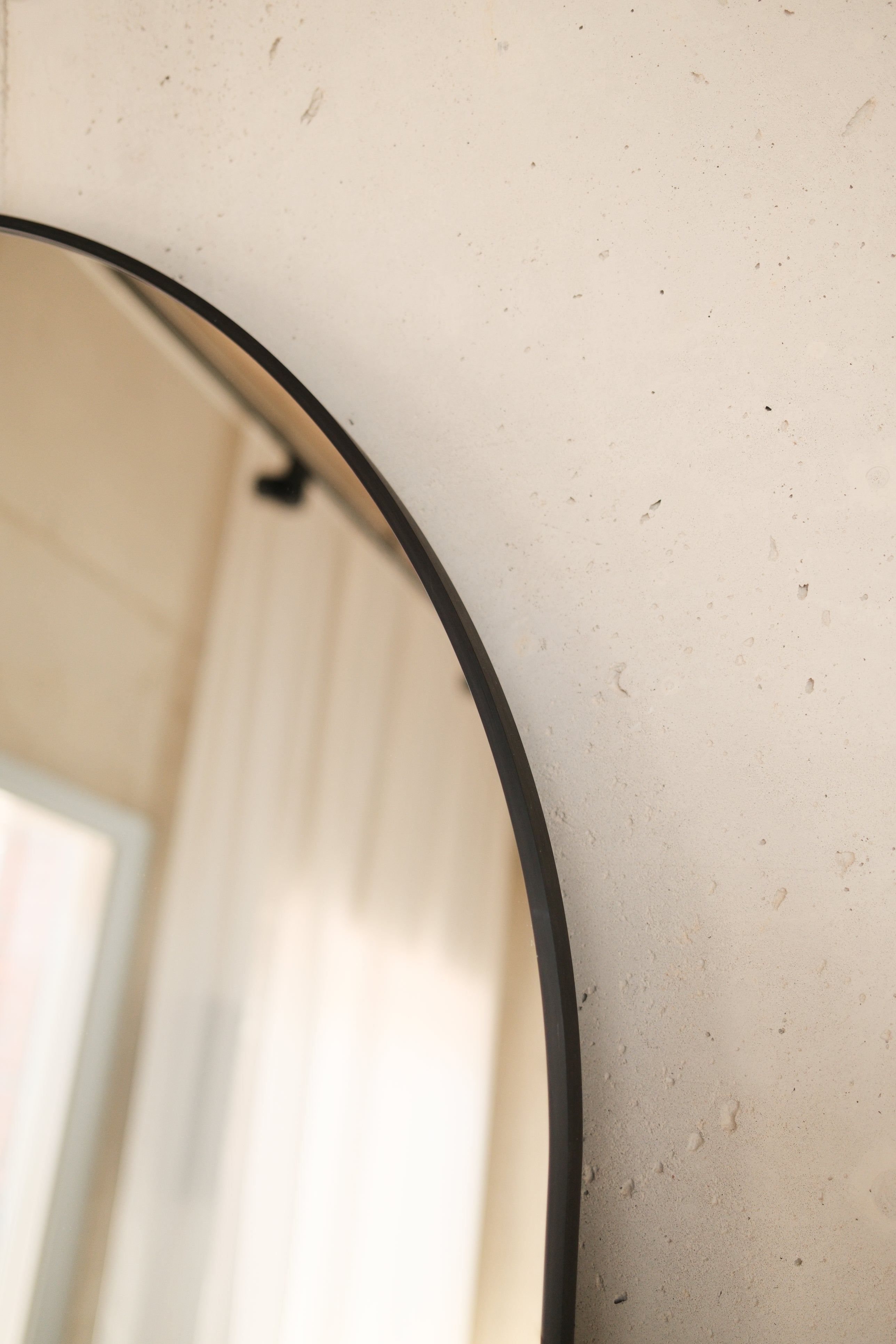 Elara Mirror – 200×100 cm | Arched Full-Length Mirror – Zwart