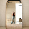 Elara Mirror – 200×100 cm | Arched Full-Length Mirror – Messing