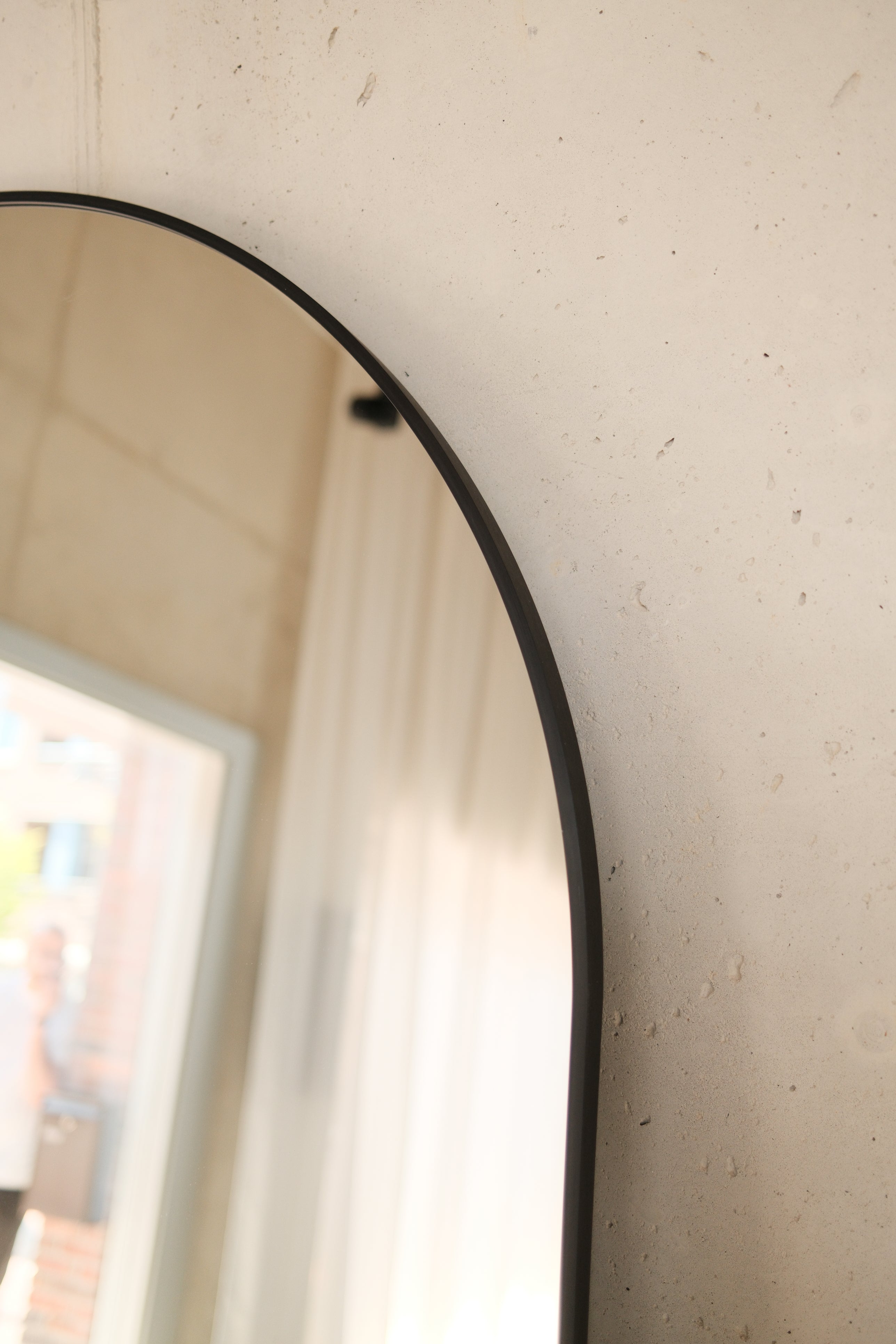 Elara Mirror Compact – 160×80 cm | Arched Full-Length Mirror – Zwart