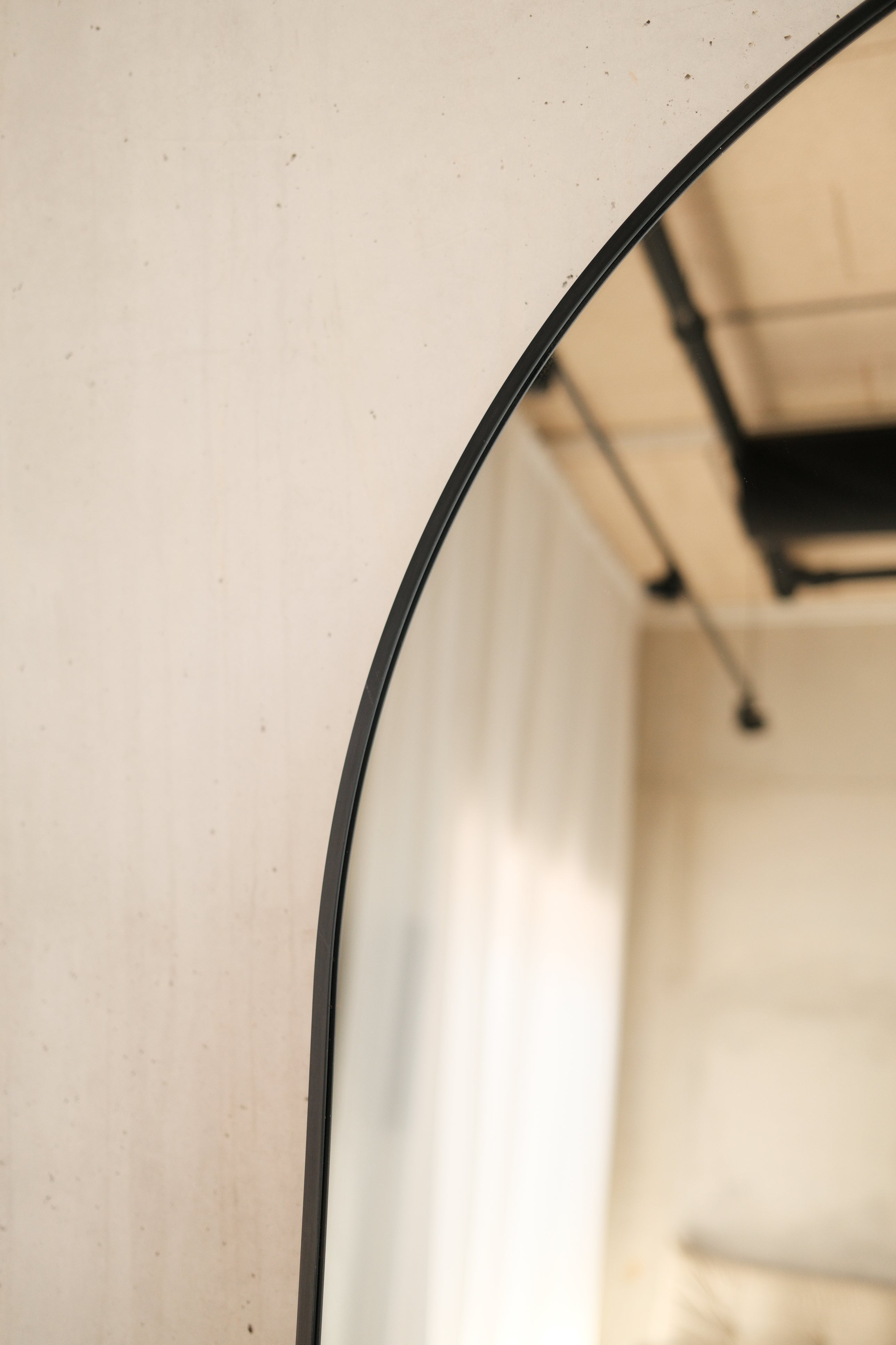 Elara Mirror Compact – 160×80 cm | Arched Full-Length Mirror – Zwart