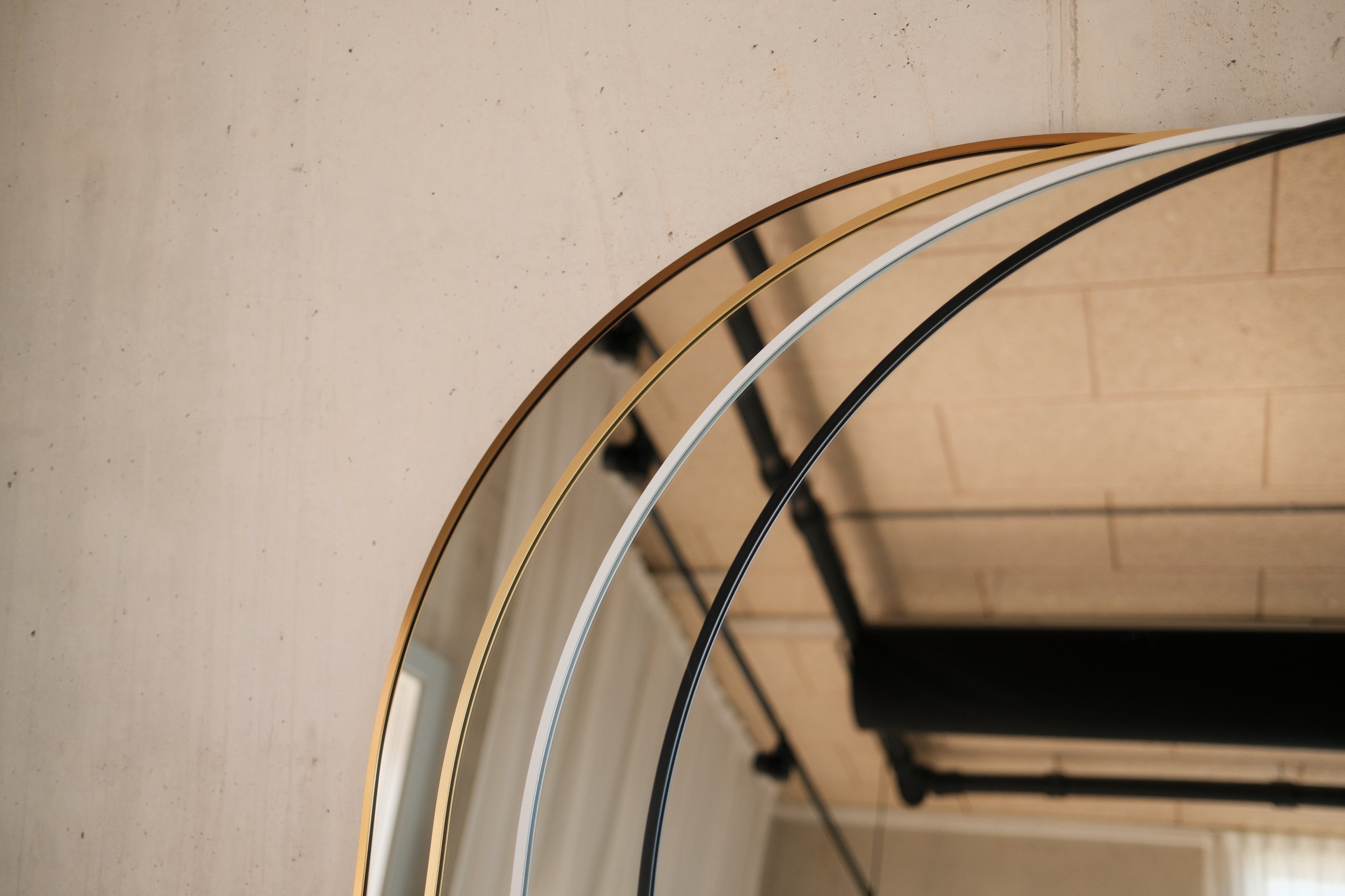 Elara Mirror Compact – 160×80 cm | Arched Full-Length Mirror – Wit