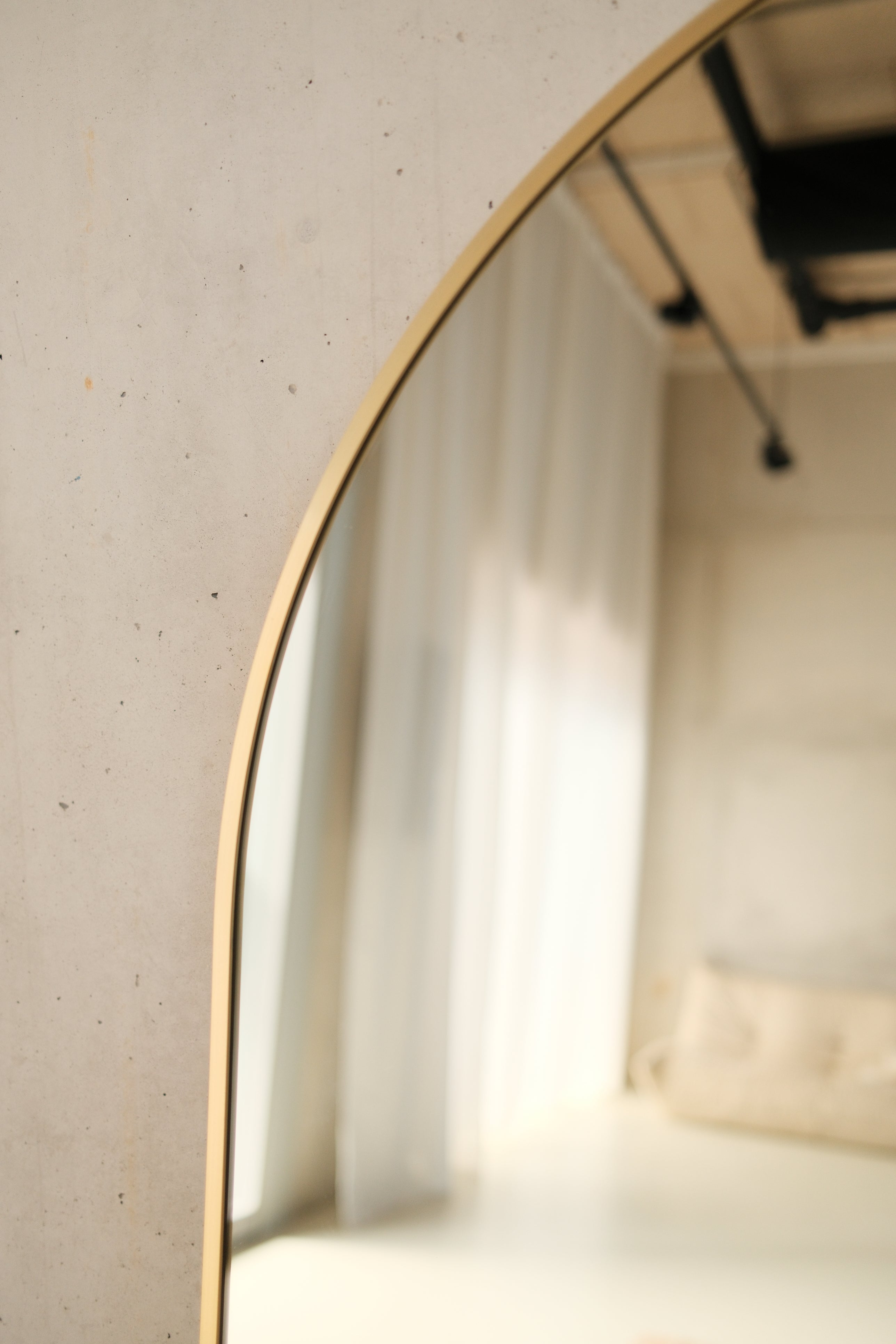 Elara Mirror Compact – 160×80 cm | Arched Full-Length Mirror – Goud