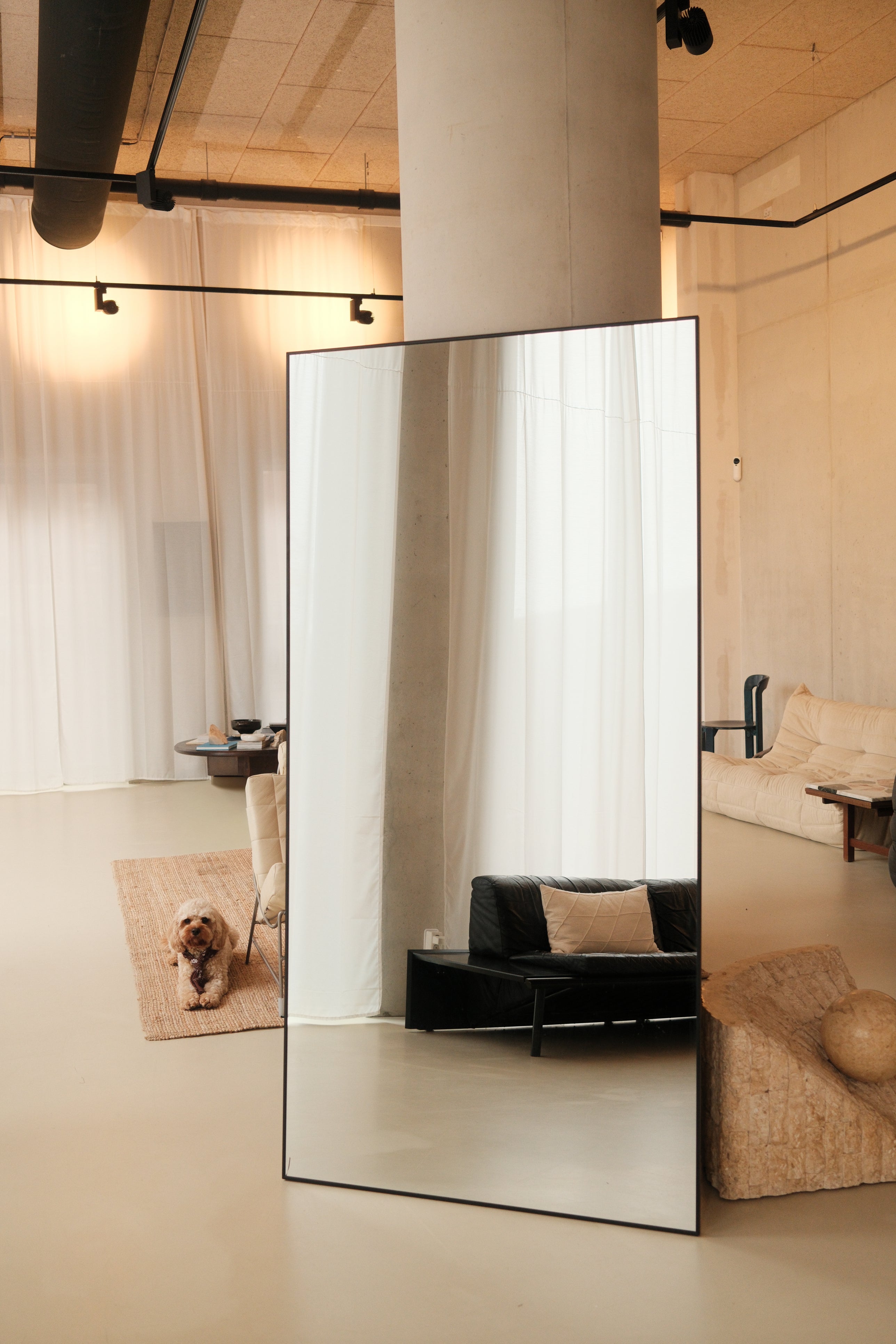 Aureum Mirror – 200×100 cm | Full-Length Mirror – Zwart
