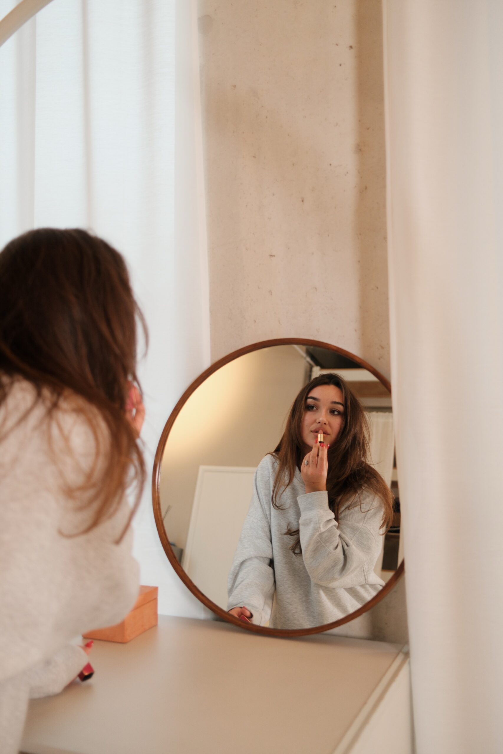 Wood Mirror – Ronde Houten Spiegel 60 cm | Natural Design